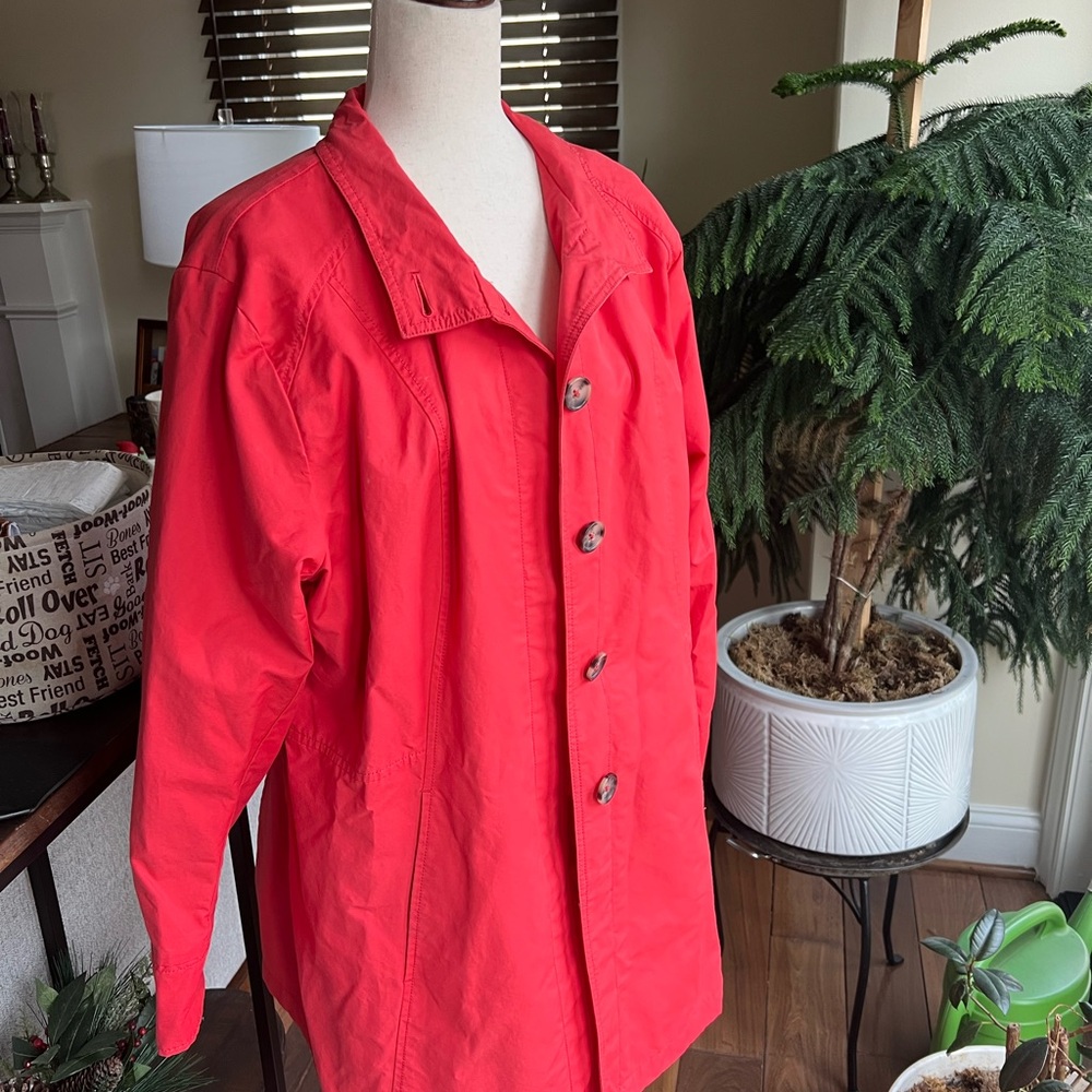 Eddie Bauer Coral Lightweight Utility Coat Jacket Women’s XXL
